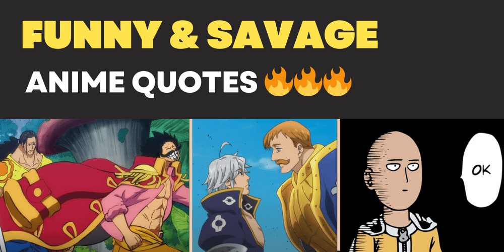 Funny and Savage Anime Quotes