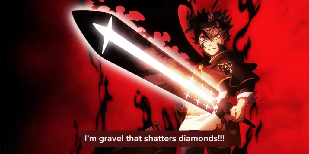 Asta with quote (I'm gravel that shatters diamond)